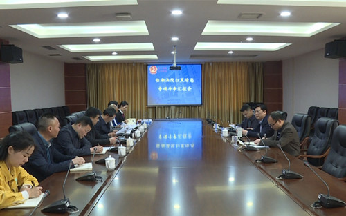 中级人民法院院长彭世理来我市督导扫黑除恶工