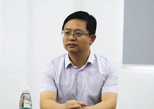 林彰良到黄盖湖督查防汛工作谢胜陪同