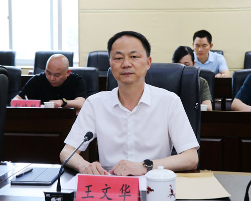 王文华与客商洽谈项目合作事宜 -临湘市政府网